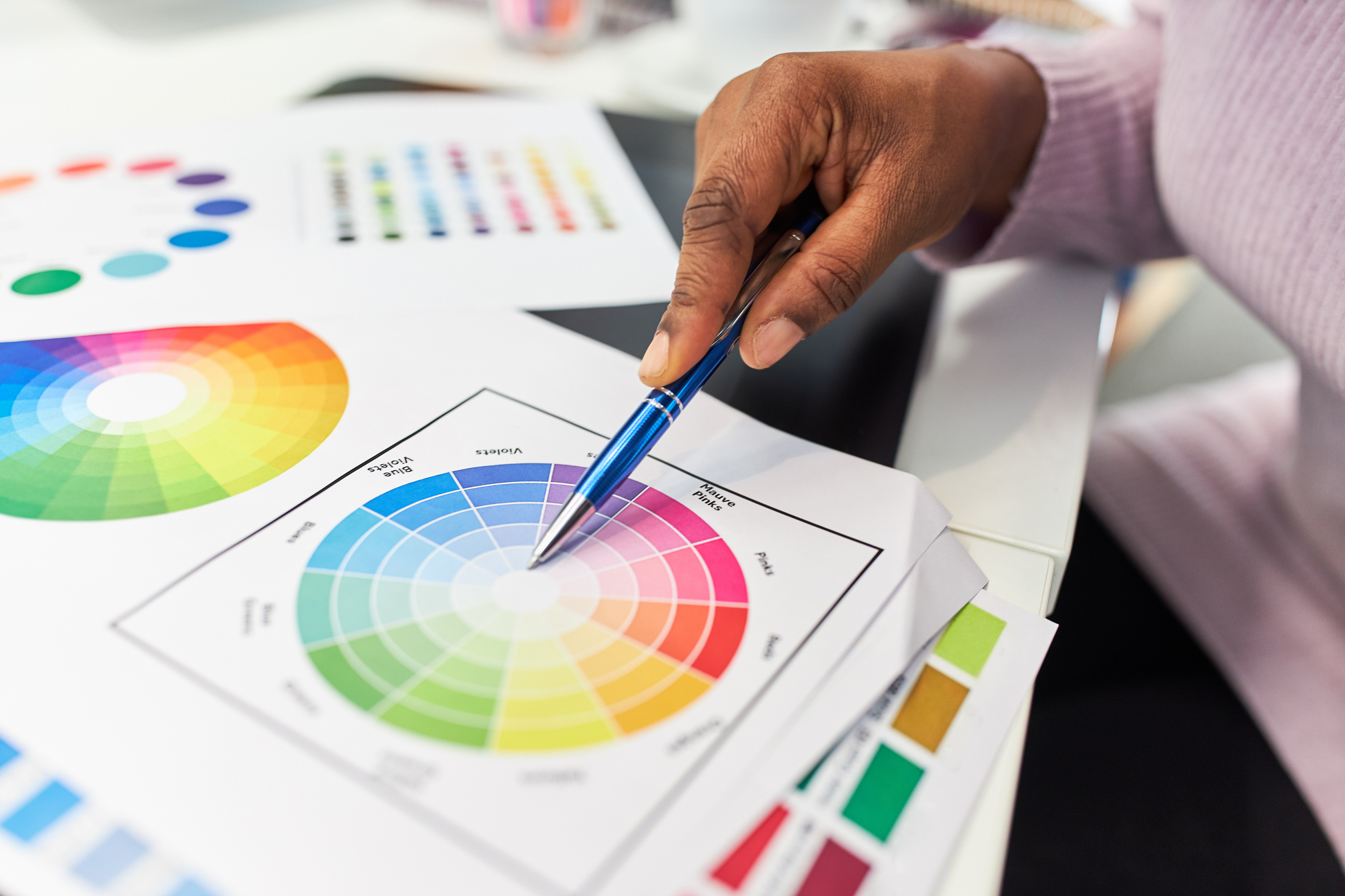 Graphic Designer for Color Design with Color Wheel